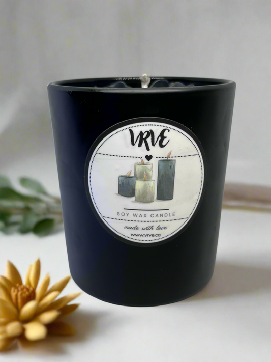 Black jar candle