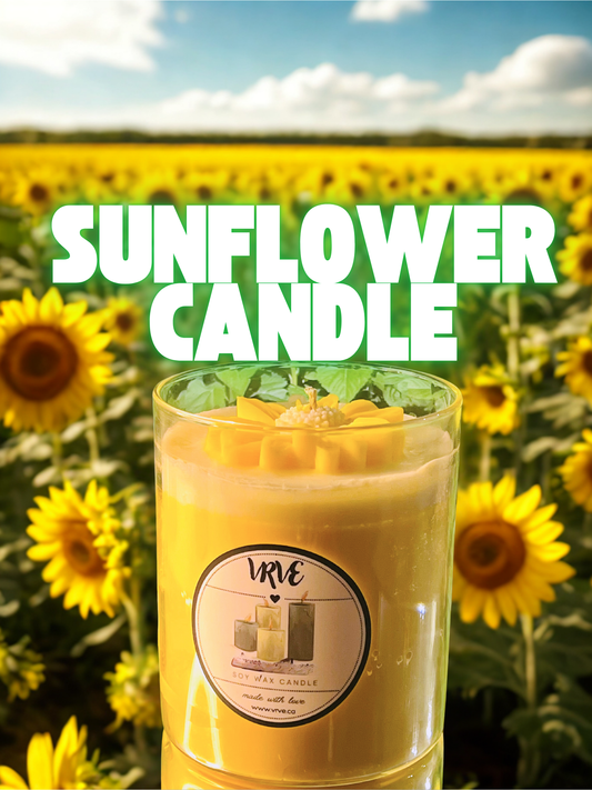 Rising sunflower candle