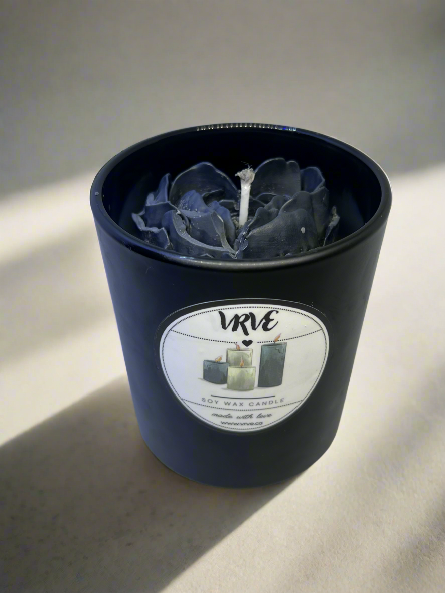 Black jar candle